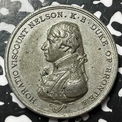 1905 G.B. Horatio Nelson/ Battle Of Trafalgar Centenary Medal Lot#JM6912 32mm • £120.64