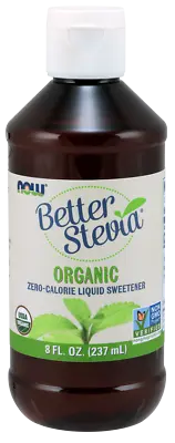 NOW Foods Certified Organic Liquid Stevia Extract 8 Oz Former Non-Bitter 1/29ex • $21.95