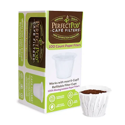 Cafe-Filter Cups By Perfect Pod Biodegradable Paper Filters For Keurig K-Cup • $35.99