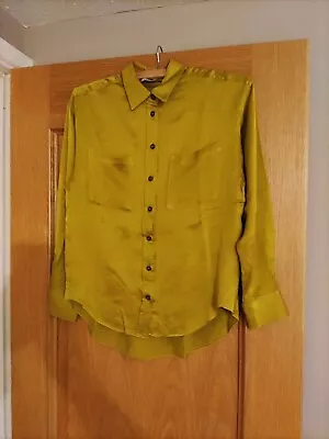 Zara Ladies Blouse-mustard Green Colour  Size Eu XS Bnwot • £5