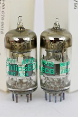 £117.98 • Buy Nos Philips Ecg Jan Usa 6922 E88cc Amplitrex Tested Military Tubes Matched Pairs