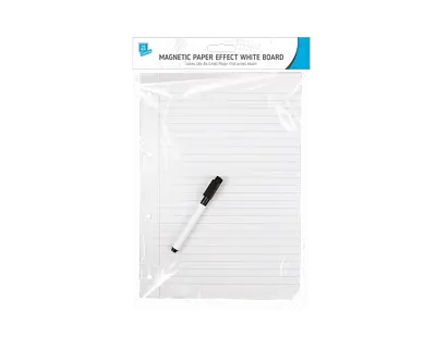 £3.25 • Buy Magnetic Paper Effect White Board Stick On Fridge To Do List With Pen & Eraser