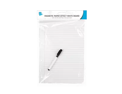 Magnetic Paper Effect White Board Stick On Fridge To Do List With Pen & Eraser • £3.25