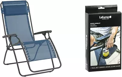 Lafuma RT 2 Loungers And Recliner Océan 87 X 68 X 114 Cm & Cup Holder • £162.75