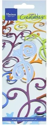 MARIANNE CREATABLES - DIE CUT STENCIL - LR0118 - FLOWER SWIRL (ch2) • £2.50