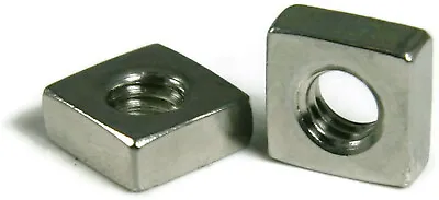 18-8 Stainless Steel Square Nuts Four-Sided Nuts - Coarse And Fine - Select Size • $25.50