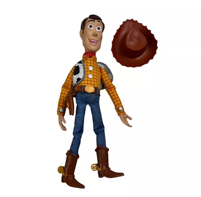 $64.99 • Buy Toy Story WOODY Pull-String Talking/Tickle 15  Thinkway Disney Pixar Real Jeans