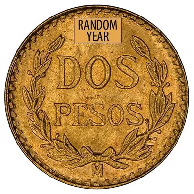 1945 2 Pesos - Mexico Gold Coin .0482 Troy Oz AGW Dos Mexican • $149.99