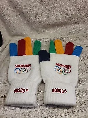 Gloves (S) Official Merchandise Olympic Games Sochi 2014 Bosco Sport • $19.98