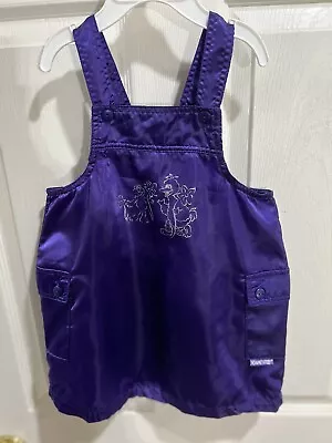 Sesame Street Purple Jumper Dress Toddler Girls Size 3T Big Bird Elmo • $12.99