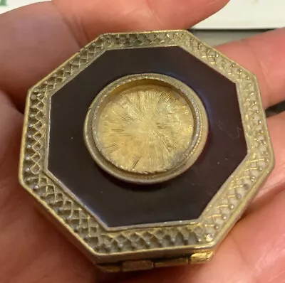 Ciara Vintage Solid Perfume Gold-Tone Compact Empty Collectible • $20