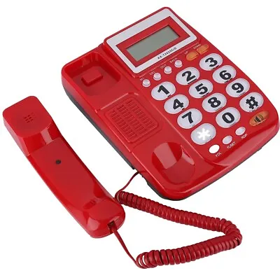 Desktop Corded Landline Telephone With Caller ID Display With Speakerphone F BGS • £25.09