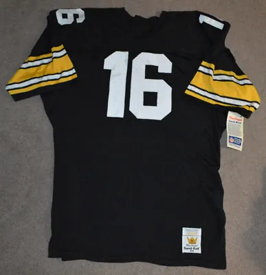 NWT Vtg Pittsburgh Steelers Sand Knit #16 Durene Authentic Jersey Mark Malone  • $499.95