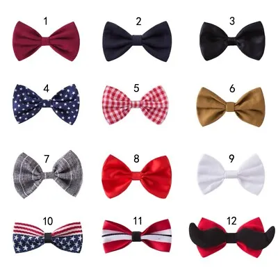 $6.99 • Buy New Adjustable Boys Kids Child Bow Tie Solid Pre Tied For Wedding Party Dress Up