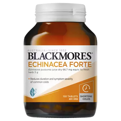 Blackmores Echinacea Forte 150 Tablets Common Colds Relief Immune System Health • $43.41