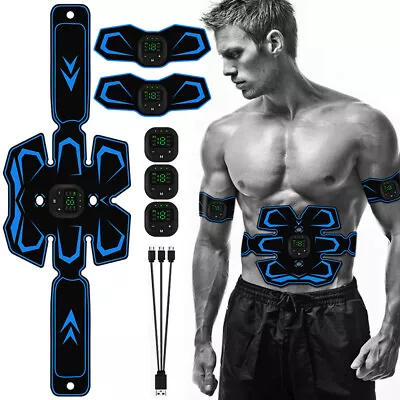 EMS Abdominal Muscle Toning Trainer ABS Stimulator Toner Fitness Binder Gym Belt • $12.99