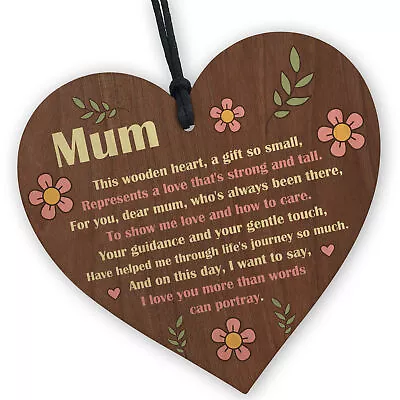 Perfect Gift For Mum Birthday Mothers Day Appreciation Gift Poem Daughter Son • £4.99