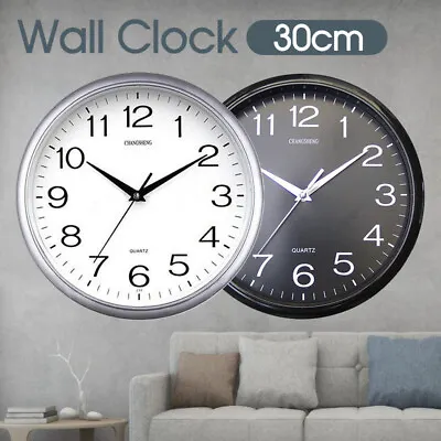 $13.99 • Buy Wall Clock Quartz Round Square Wall Clock Silent Non-Ticking Battery Operated