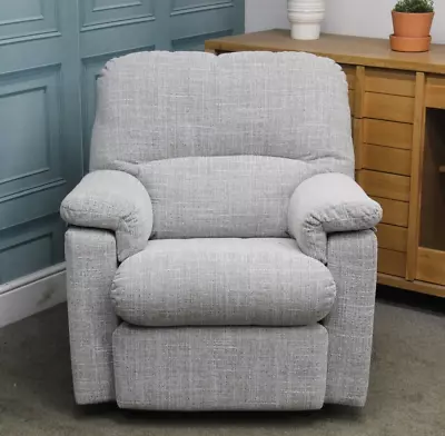 G Plan Chloe Static Armchair In Beach Oatmeal Fabric. Rrp £1105. • £449