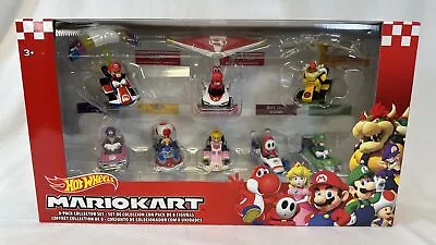 Hot Wheels MARIO KART COLLECTOR SET 8 Pack Diecast Cars Bowser Yoshi Gliders NEW • $43.69