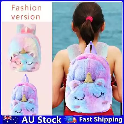 Cartoon Unicorn Plush Child School Bag Casual Girls Small Backpack Children Gift • $14.60