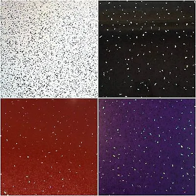 £0.99 • Buy White, Black, Red Or Purple Sparkle Bathroom Cladding PVC Shower Wet Wall Panels