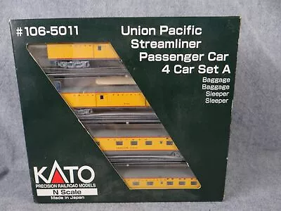 N Scale KATO 106-5011 UNION PACIFIC Passenger 4 Car Set A -NMIB • $199.99