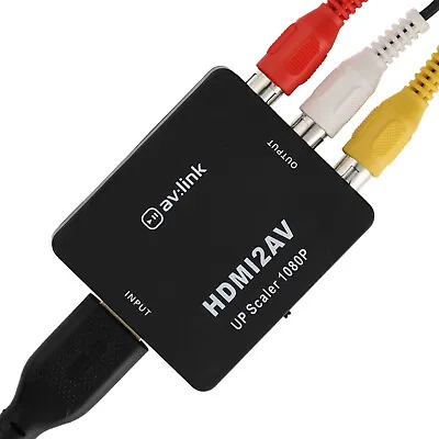 HDMI To Composite RCA Phono Analogue / Scart Audio Video Converter • £13.34