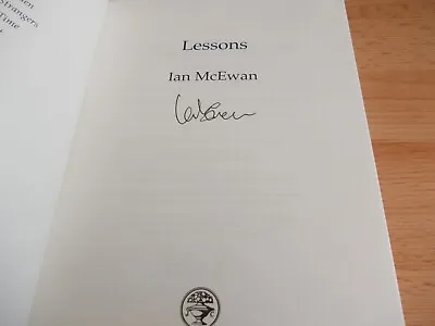 Lessons – Ian McEwan SIGNED FIRST EDITION1st Printing Hardback 2022 NEW • £39.98