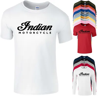 Indian Motorcycle T Shirt Moto Gp Biker Bike Mens Children Womans Kids Tee Top B • £19.99