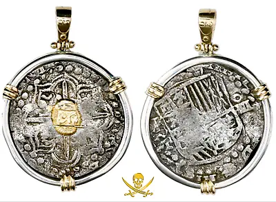 Atocha Pendant Reale Bolivia 1619 Fisher Coa Pirate Silver Treasure Coin Jewelry • $3490