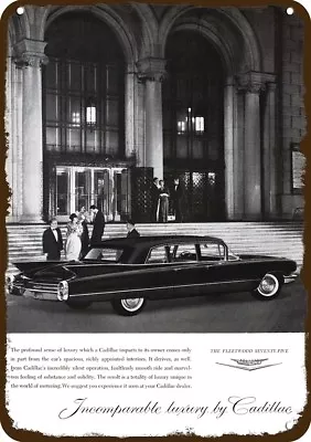 1960 CADILLAC FLEETWOOD 75 LIMOUSINE Vintage-Look DECORATIVE REPLICA METAL SIGN • $24.99