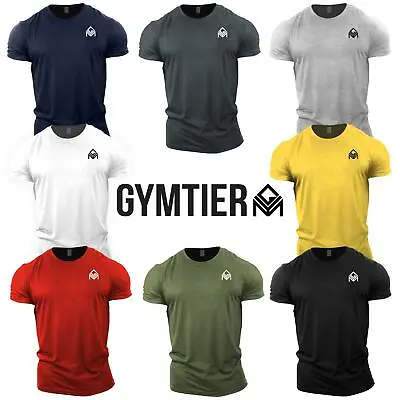 GYMTIER Bodybuilding Gym T-Shirt | Plain | Training Top Stringer Vest Motivation • £13.99