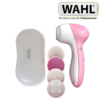 Wahl 4-in-1 Facial Cleansing Brush Massager With Brush Attachments ZY046 • £14.99