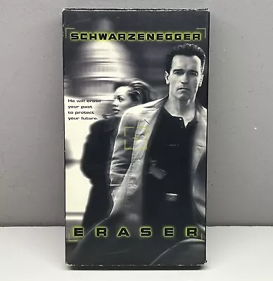 Eraser VHS 1996 Video Tape Arnold Schwarzenegger Action Movie BUY 2 GET 1 FREE! • $7.99