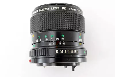 Canon 50mm F/3.5 Bayonet NFD FD-Mount Macro Manual Focus Prime Lens - Very Good • $78.28