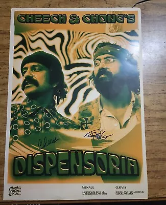 Cheech And Chong Promo Poster Autograph Signed Rare Dr.dre The Chornic Snoop... • £80.32