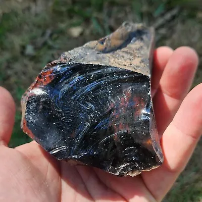 Raw Mahogany Obsidian Specimen - Rough Unpolished - 1 Lbs • $15