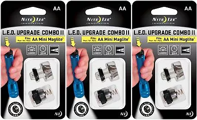 Nite Ize LED Upgrade Combo II Fits AA Mini Maglite (3-Pack) • $26.93