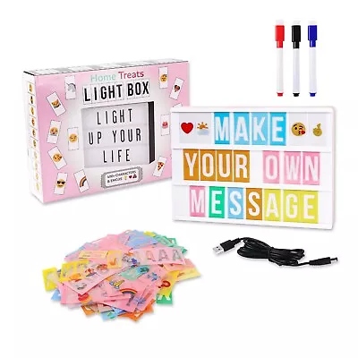 Pink Cinema Light Box Includes 425 Letters | Emojis & Symbols & 3 Markers • £12.65