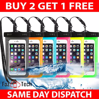 Waterproof Phone Case Dry Bag Pouch Size Universal For Mobiles Cover Underwater • £4.99