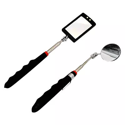 Inspection Mirror LED Light Telescoping Mirrors 360 Rotation Respectable • $22.44