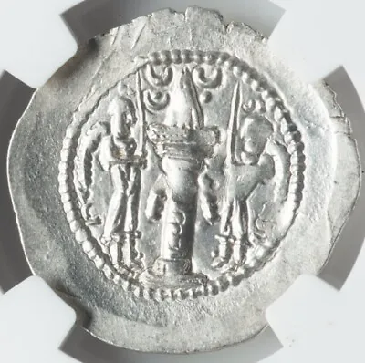 NGC AU Yazdgard Sasanian Empire Kingdom AD 399-420 Silver Drachm Persian Coin • $128.24