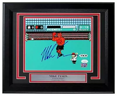 Mike Tyson Punch Out  Signed/Autographed 8x10 Photo Framed JSA 149898 • $135