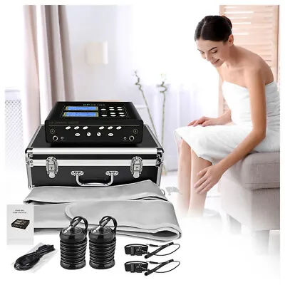 Dual Detox Ionic Foot Bath Spa Cleanse Massage Machine W/ Infrared Belt Home • $129.99