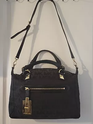 Michael Kors Large Calista Monogramed MK Circle Shoulder  Handbag With Crossbody • $80