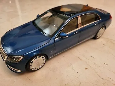 NOREV 1/18 Mercedes Maybach S650 19 Metallic Blue 183425 Miniature Model Car New • $150.99