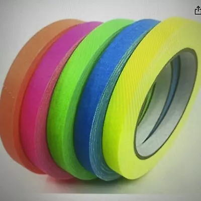 Spike Tape Usa Quality Gaffer Tape 5 Bright Colors 1/2 Inch X 20 Yards • $25