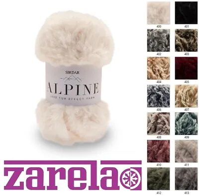 £3.19 • Buy Sirdar Alpine Luxe Fur Effect Knitting Yarn Wool 50g