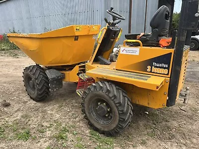 Thwaites 3 Ton Dumper 2020 Swivel Hydrostatic Road Reg • £14000